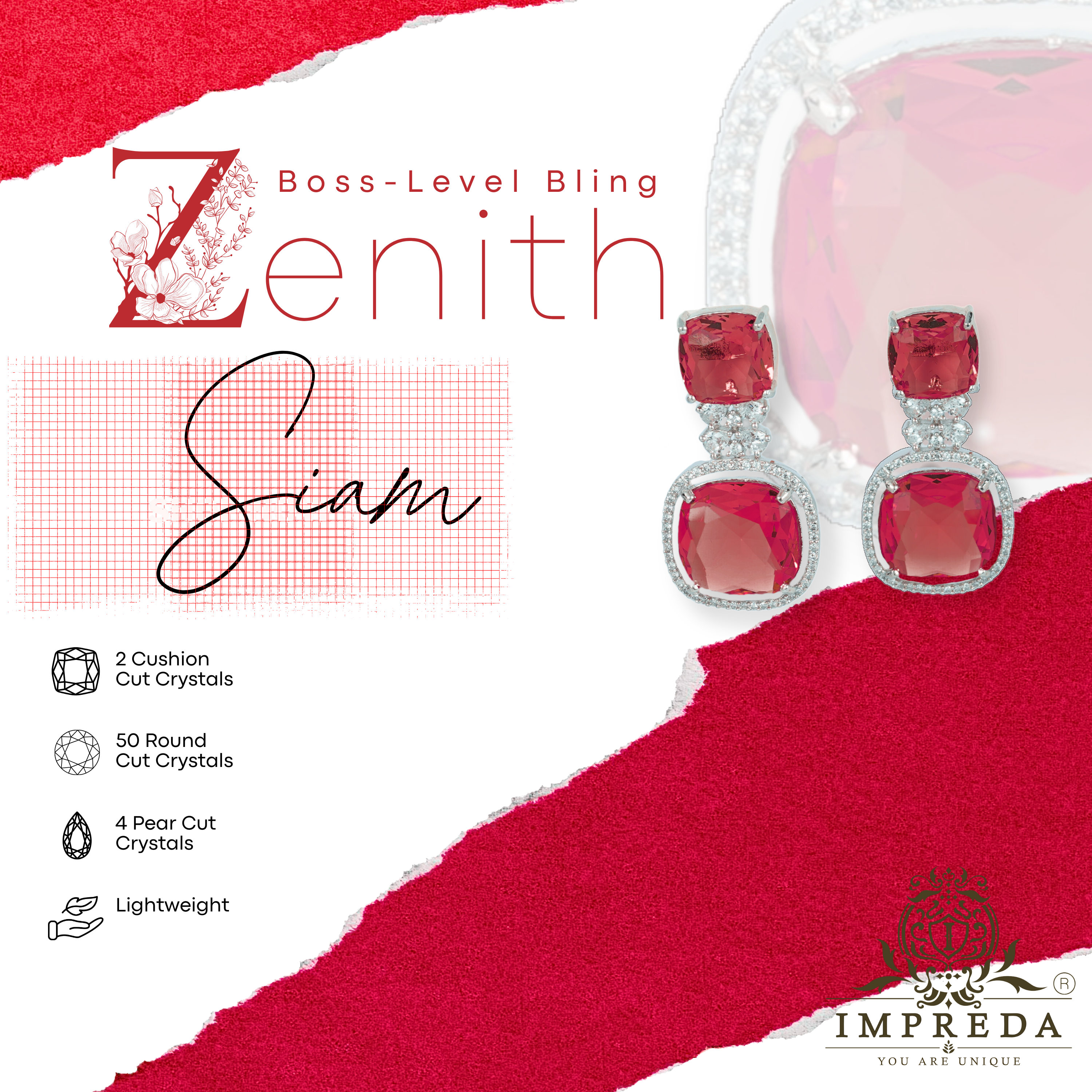 Zenith | Signature CZ Crystal Earring