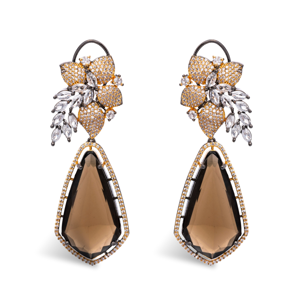 Aurora Amulets | Topaz | Luxury Doublet Crystal Earring