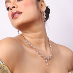 Rose Fire | Premium CZ Crystal Necklace Set