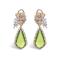 Aurora Amulets | Hydra Green | Luxury Doublet Crystal Earring