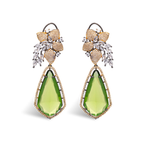 Aurora Amulets | Hydra Green | Luxury Doublet Crystal Earring
