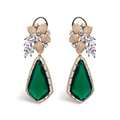 Aurora Amulets | Emerald | Luxury Doublet Crystal Earring