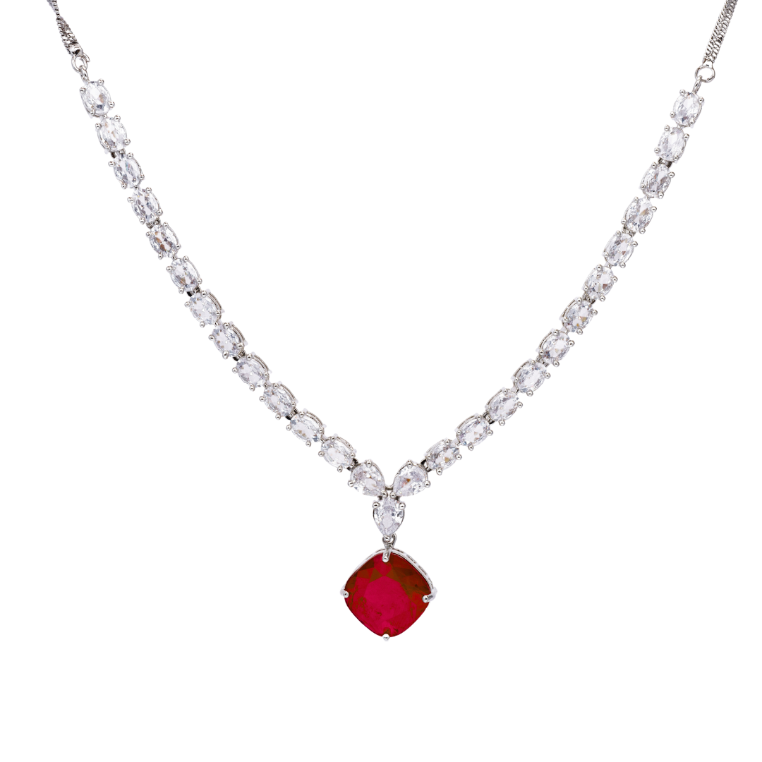 Eternal Enchantment | Premium CZ Crystal Necklace Set