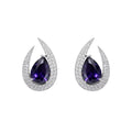 Aegis | Amethyst | Luxury CZ Crystal Earring