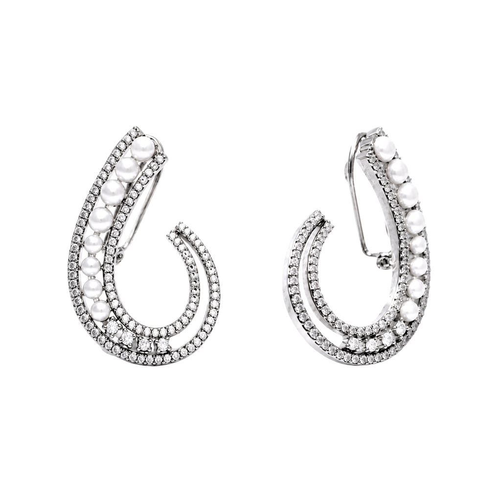 Water Drop | Noire | Premium CZ Crystal Earring