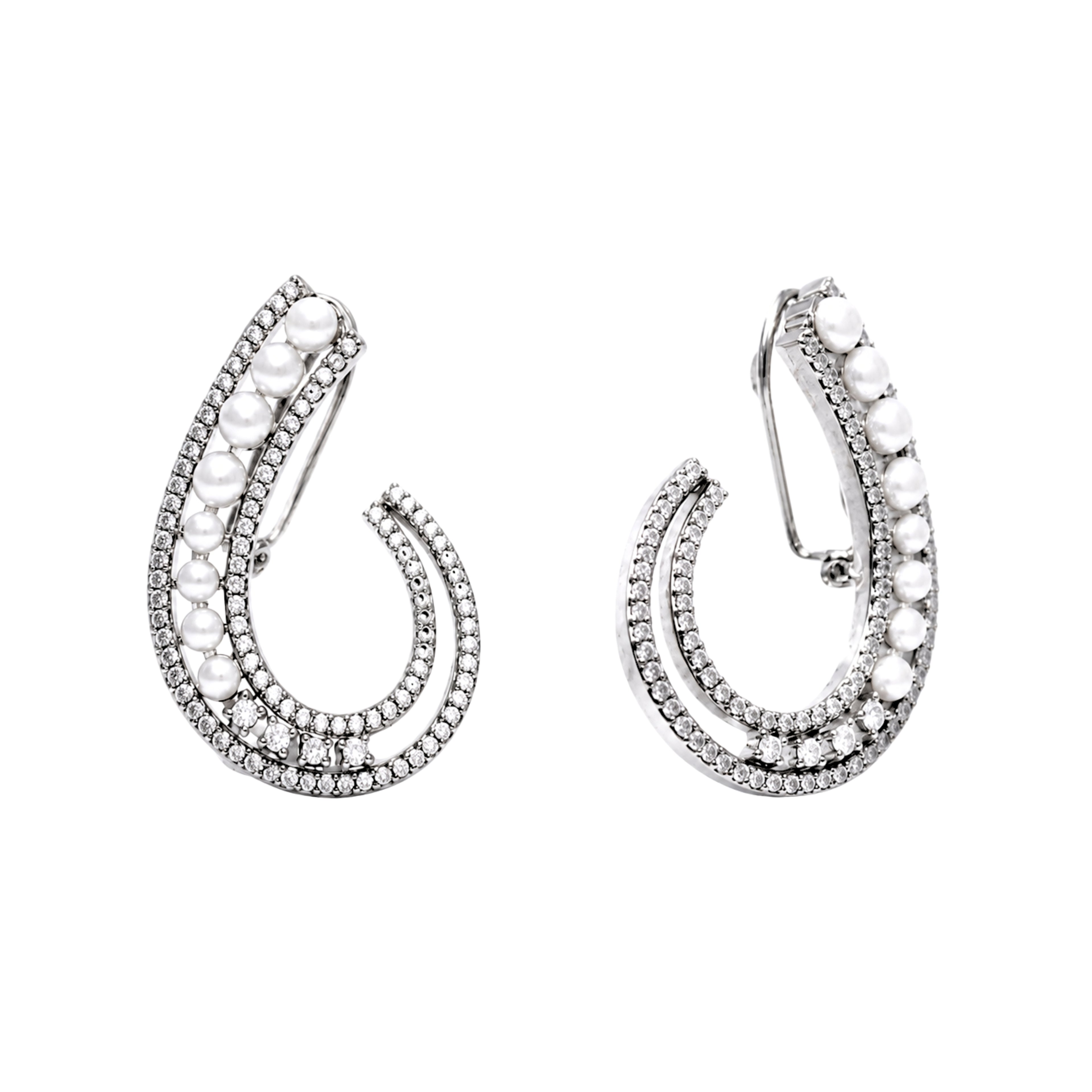 Water Drop | Noire | Premium CZ Crystal Earring