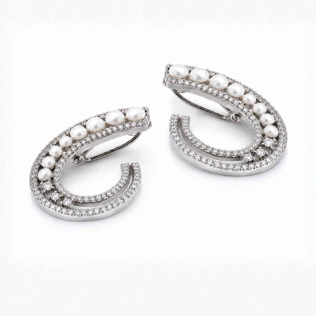 Water Drop | Noire | Premium CZ Crystal Earring