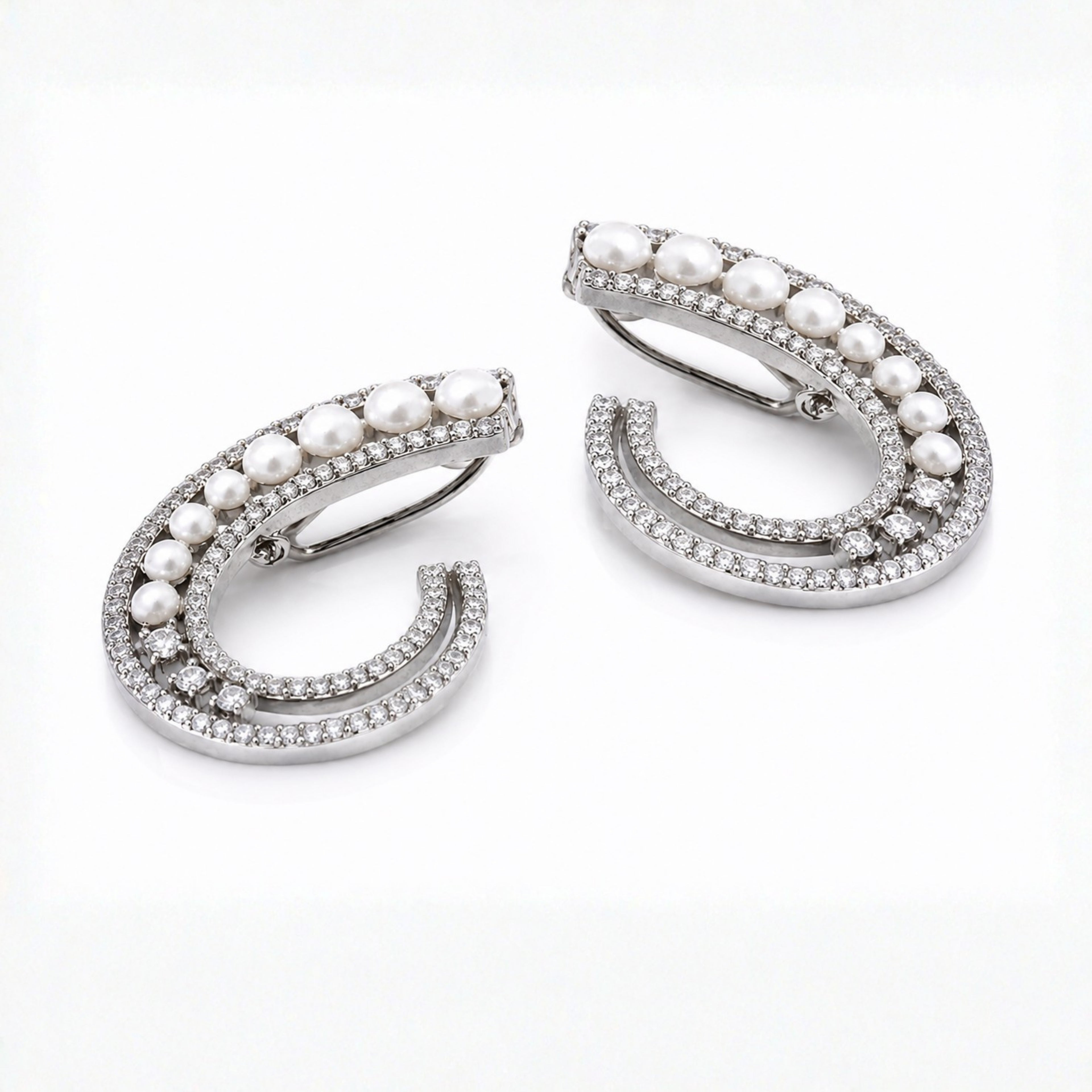 Water Drop | Noire | Premium CZ Crystal Earring