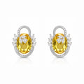 Swayround | Citrine  | Premium CZ Crystal Earring