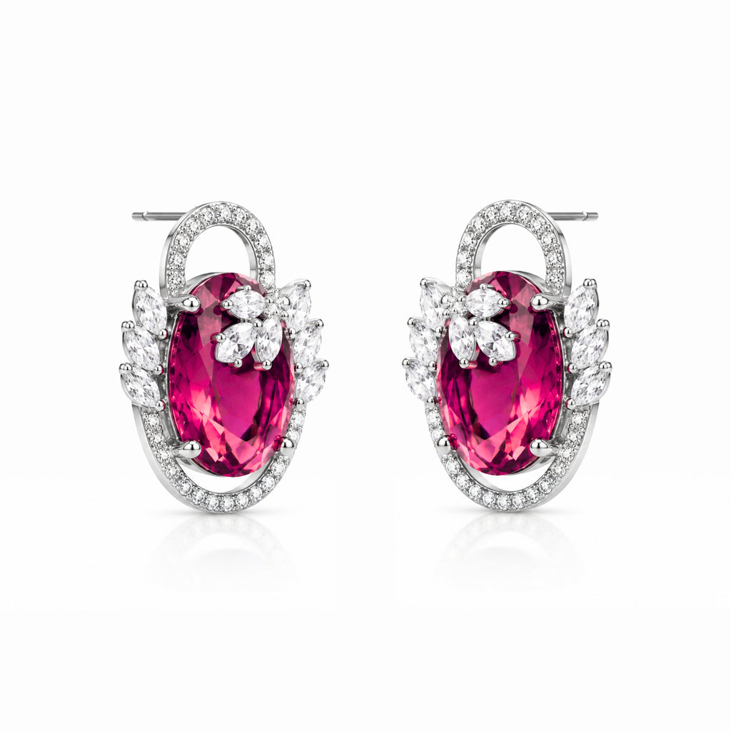 Swayround | Ruby | Premium CZ Crystal Earring