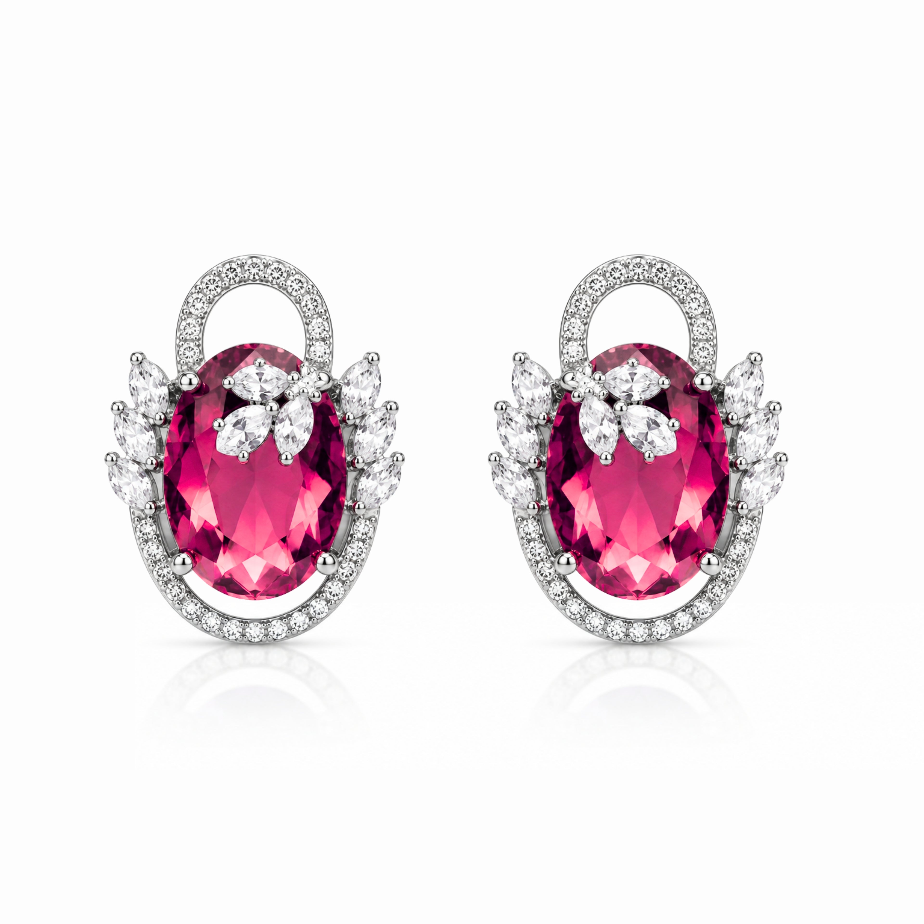 Swayround | Ruby | Premium CZ Crystal Earring