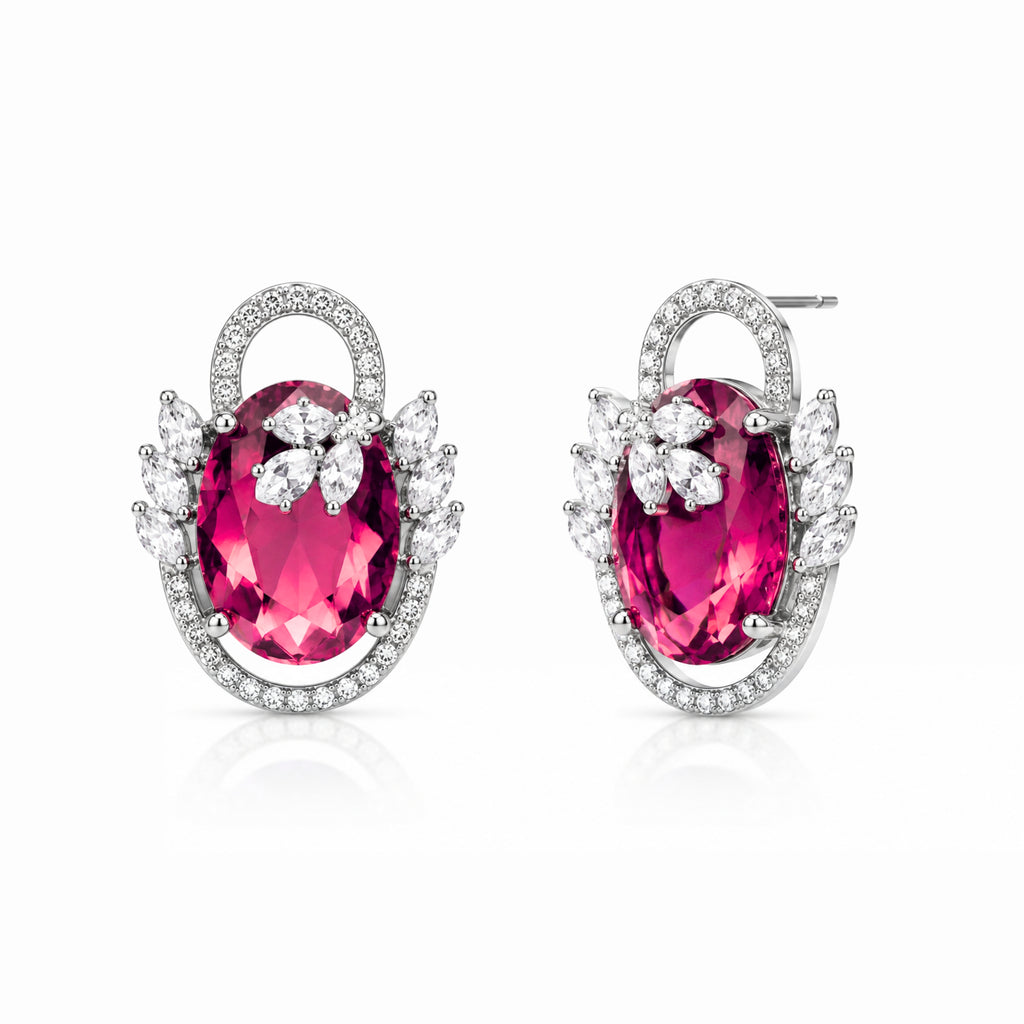 Swayround | Ruby | Premium CZ Crystal Earring