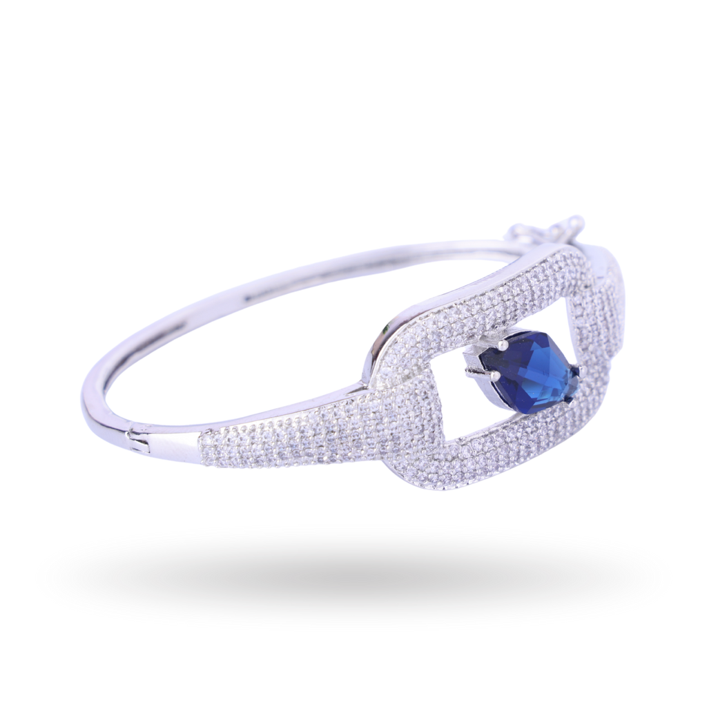 Crown Bangle | Luxury CZ Crystal Bracelet