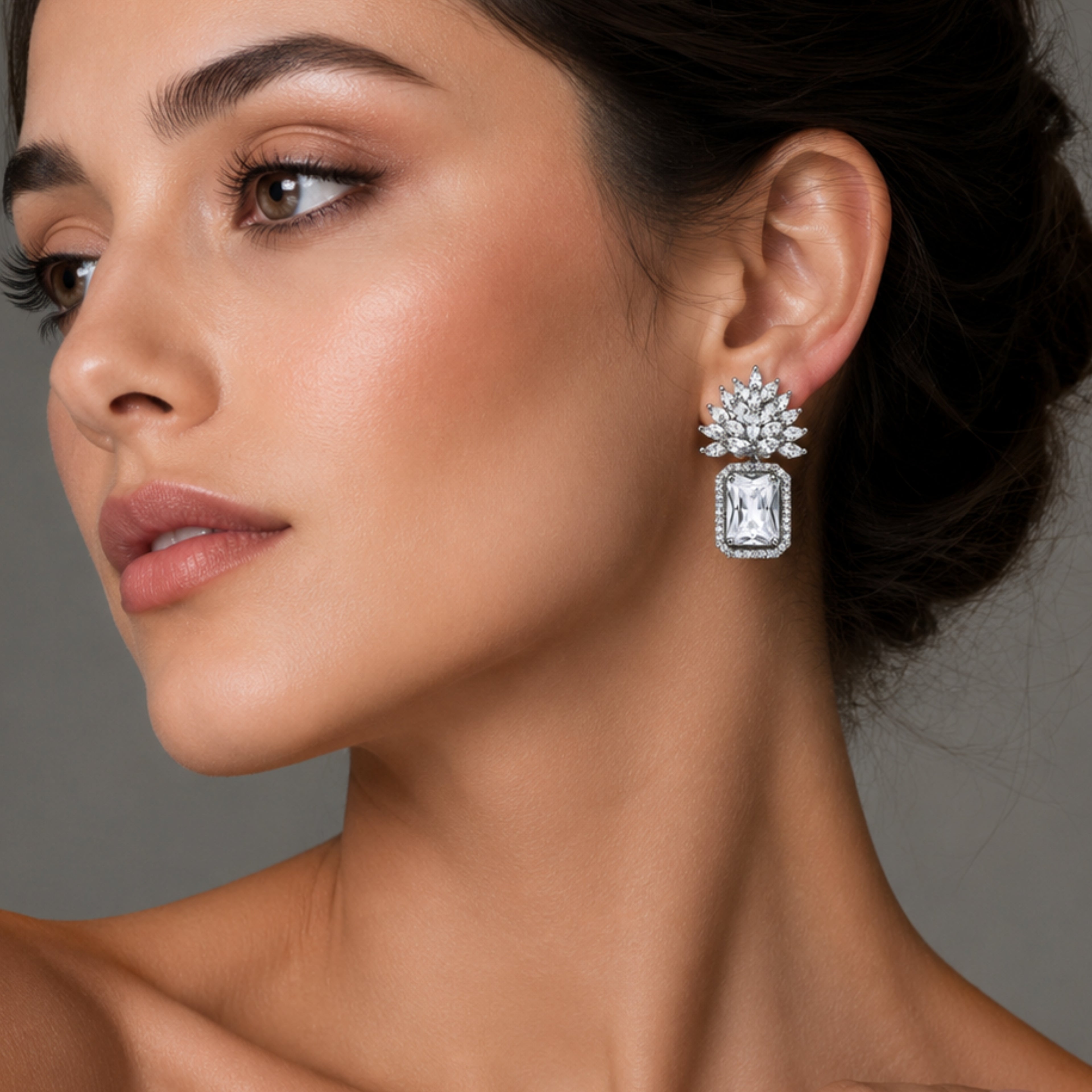 Glitter Glove | Premium CZ Crystal Earring