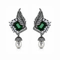 Kite | Emerald | Premium CZ Crystal Earrings