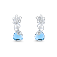 Truancy | Aquamarine | Luxury CZ Crystal Earring