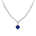 Eternal Enchantment | Sapphire | Premium CZ Crystal Necklace Set