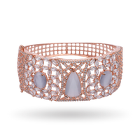 Artsy Scuff | Selenite Grey | Signature CZ Crystal Bracelet