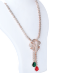 Athereal Rose | Signature CZ Crystal Necklace Set