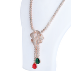 Athereal Rose | Signature CZ Crystal Necklace Set