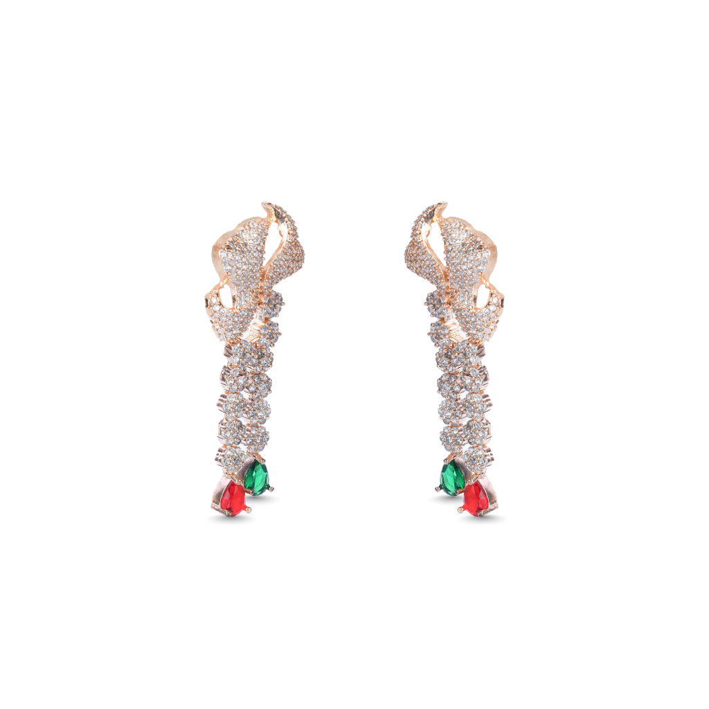 Athereal Rose | Signature CZ Crystal Necklace Set