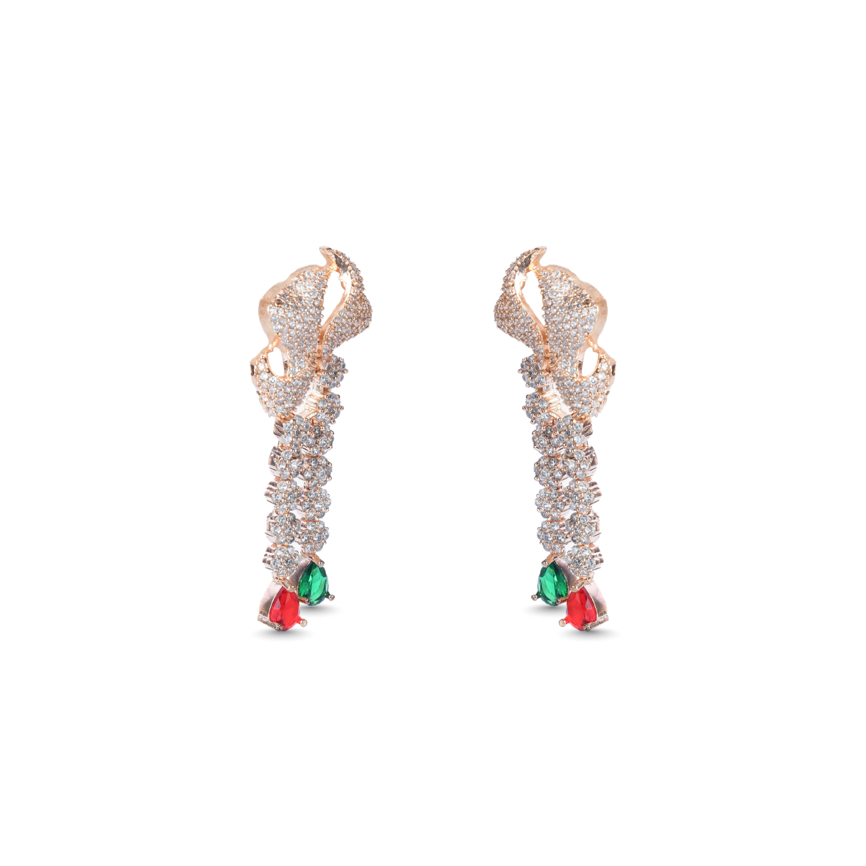 Athereal Rose | Signature CZ Crystal Necklace Set