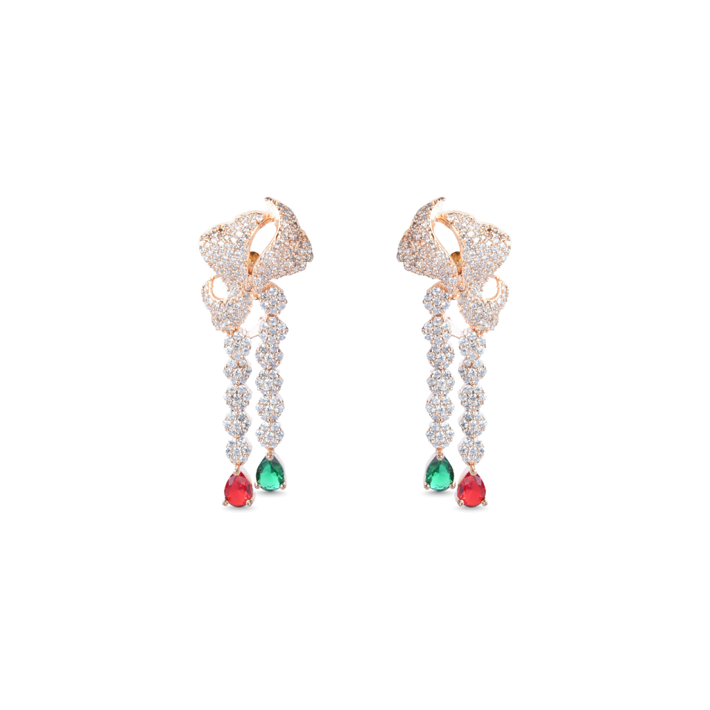 Athereal Rose | Signature CZ Crystal Necklace Set