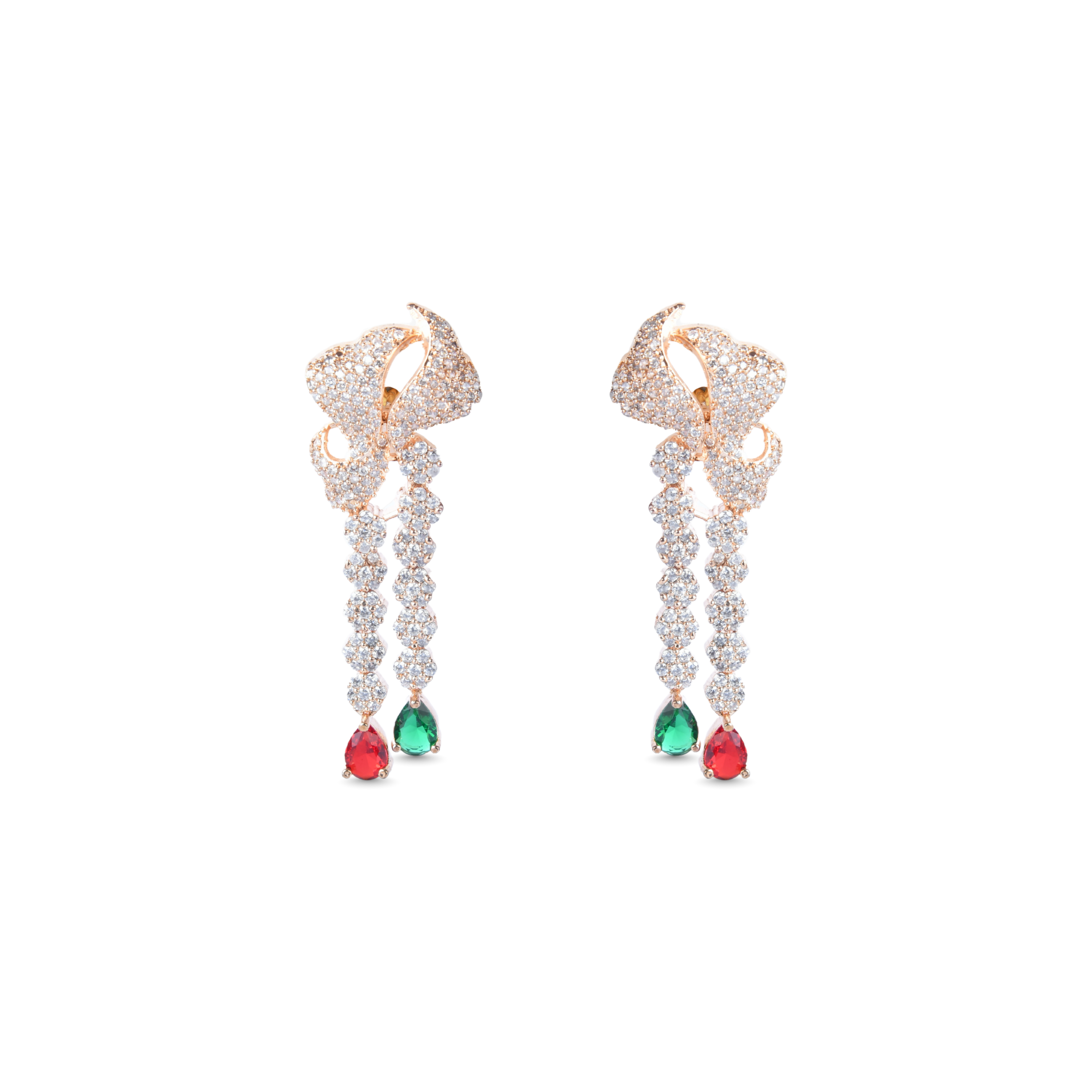 Athereal Rose | Signature CZ Crystal Necklace Set