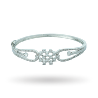 Aventa | Silver Plated | Premium CZ Crystal Bracelet