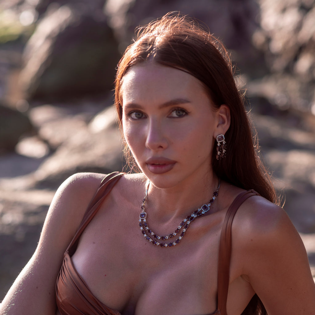 Adjunct Layered Necklace | Signature Crystal Necklace Set