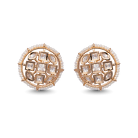 Antique Ember Studs | White | Premium CZ Crystals Earring