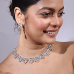 Square Crux | Premium CZ Crystal Necklace Set