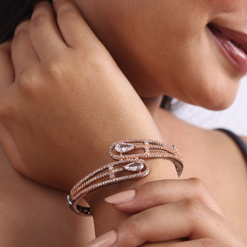 Aristara | White | Luxury CZ Crystal Bracelet