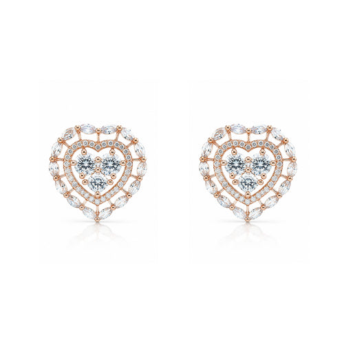 Astral Heart | Rose Rhapsody | Premium CZ Crystal Earring