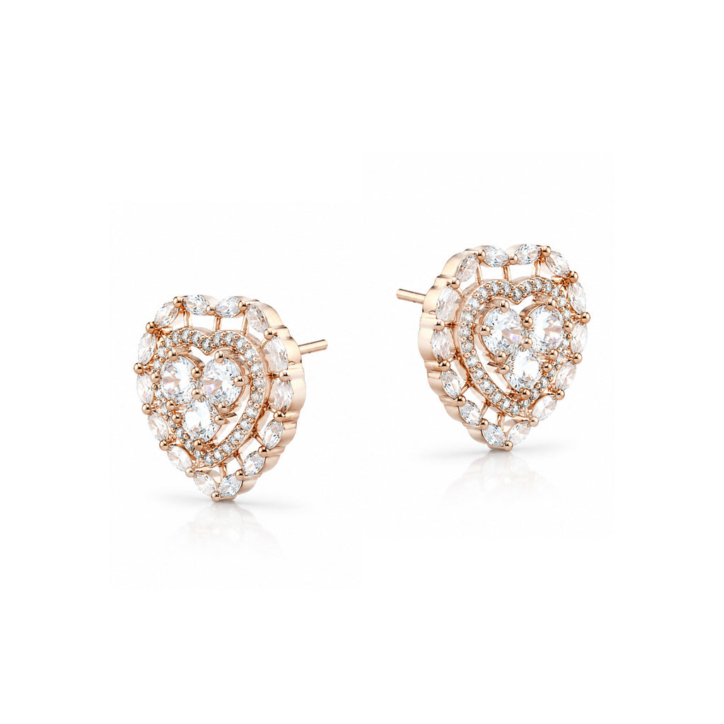 Astral Heart | Rose Rhapsody | Premium CZ Crystal Earring