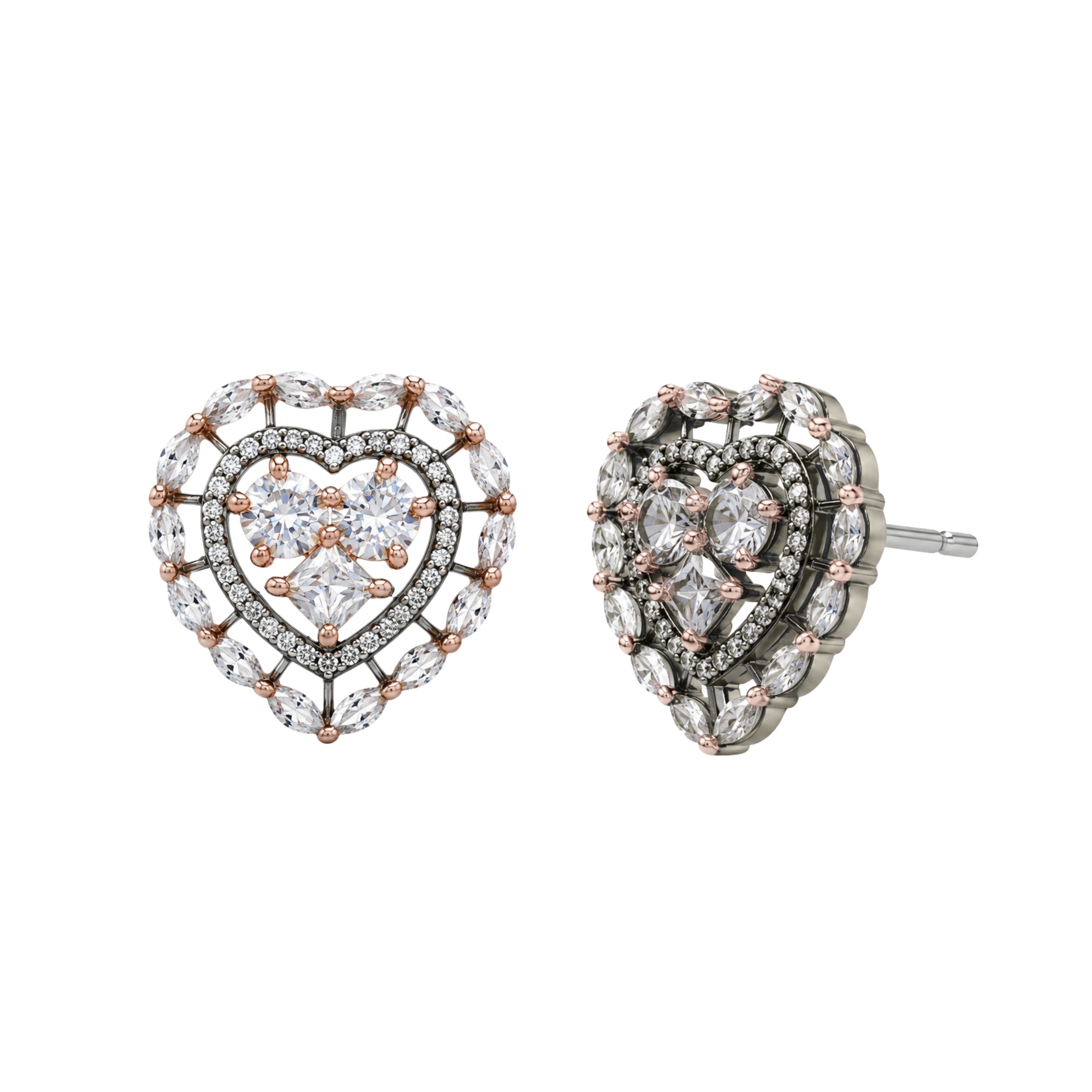 Astral Heart | Noire | Premium CZ Crystal Earring