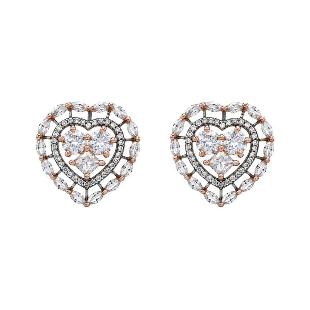 Astral Heart | Noire | Premium CZ Crystal Earring