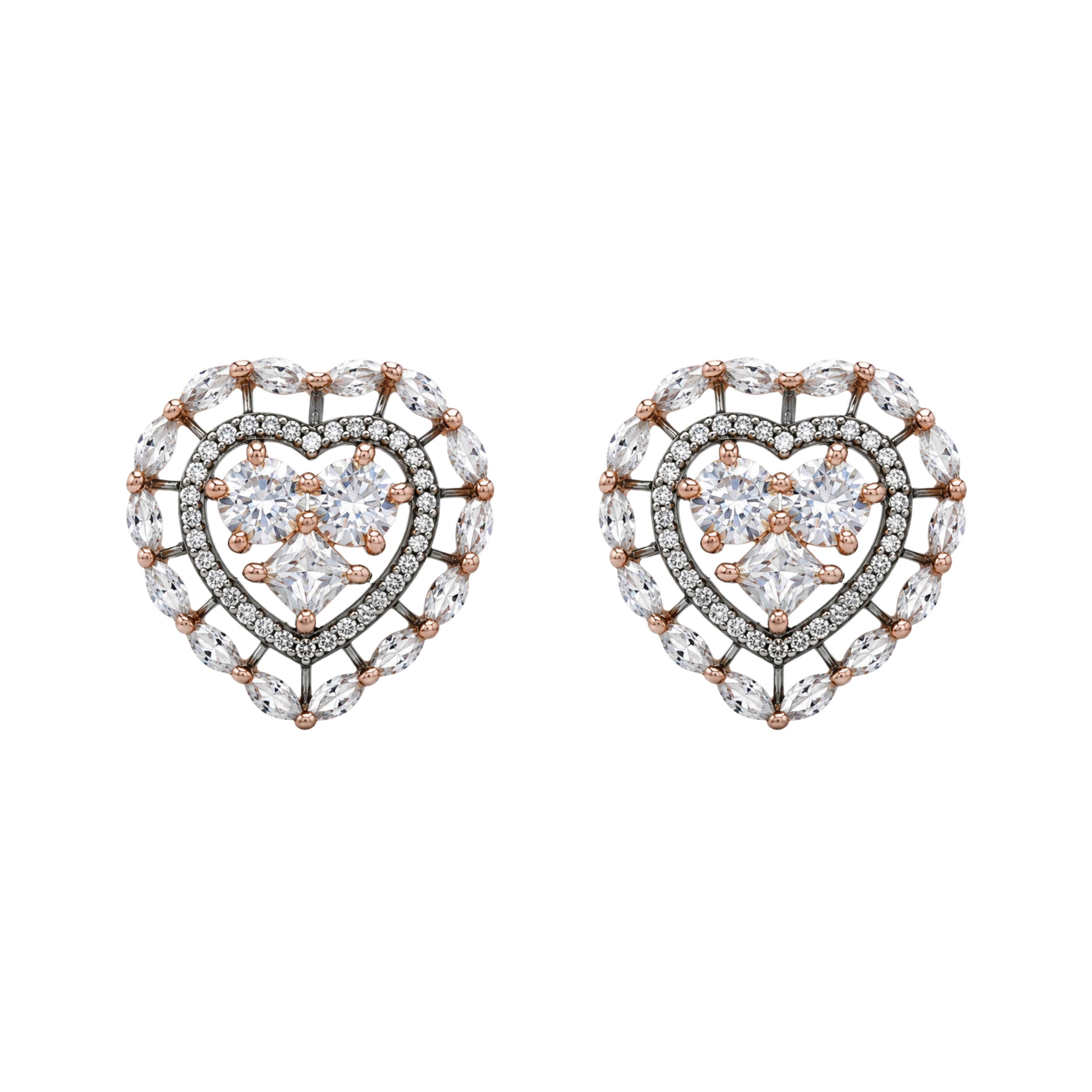 Astral Heart | Noire | Premium CZ Crystal Earring