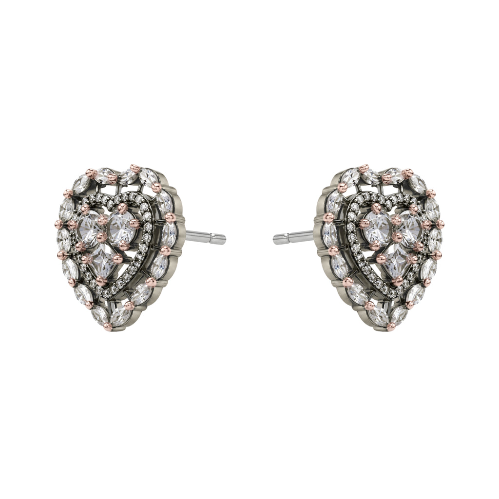 Astral Heart | Noire | Premium CZ Crystal Earring