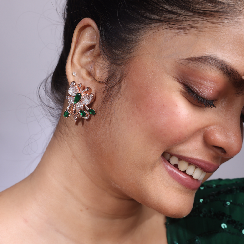 Astral Butterfly | Premium CZ Crystal Earring