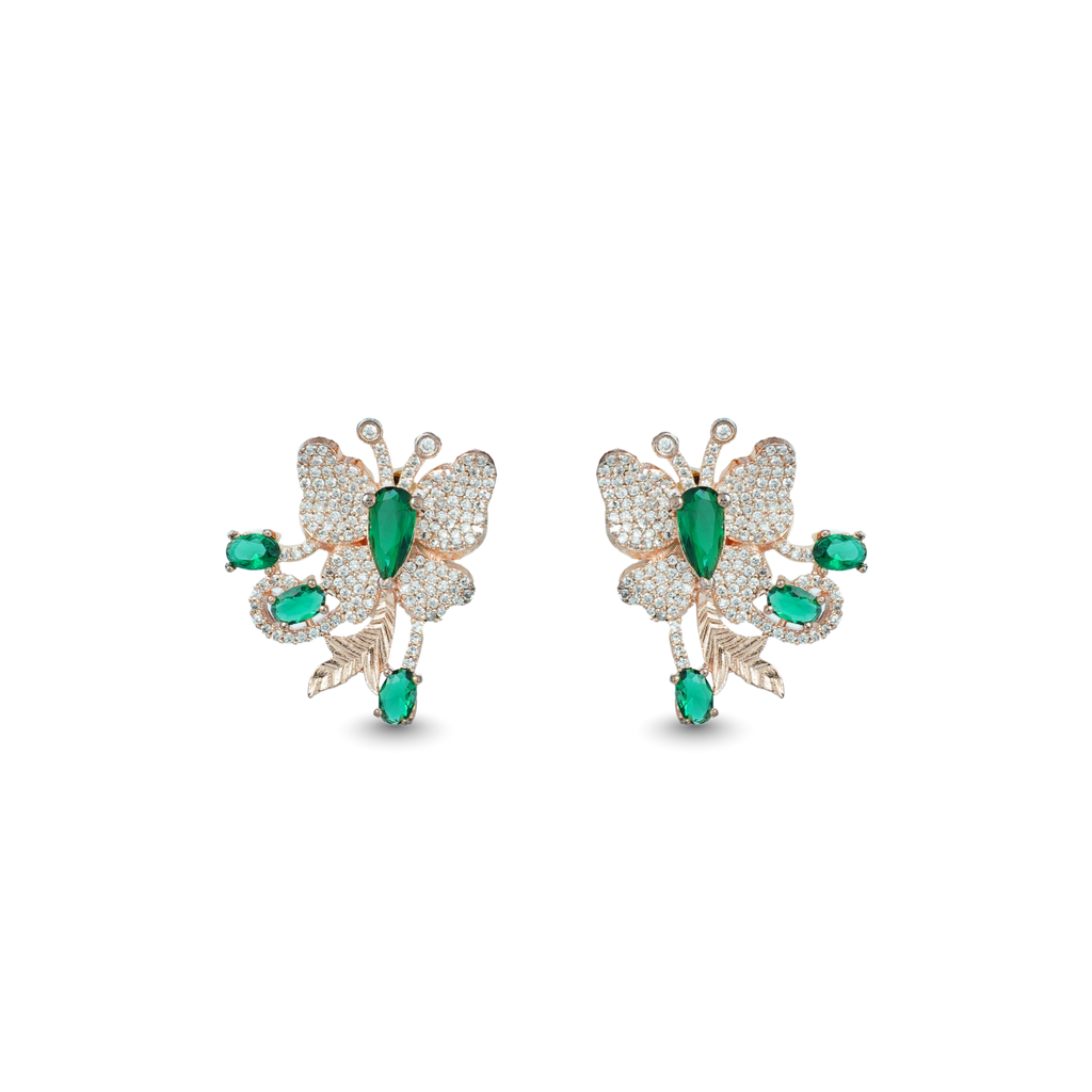 Astral Butterfly | Premium CZ Crystal Earring