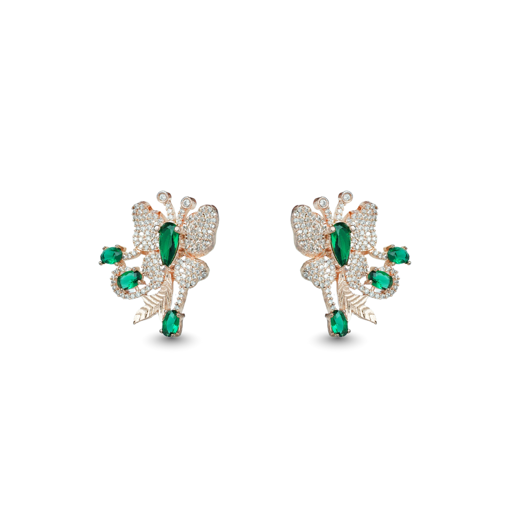 Astral Butterfly | Premium CZ Crystal Earring