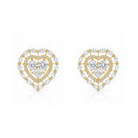Astral Heart | Dorado | Premium CZ Crystal Earring