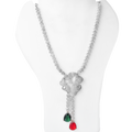 Athereal Rose  | Silverene | Signature CZ Crystal Necklace Set