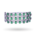 Aurora Swirl | Emerald | Luxury CZ Crystal Bracelet