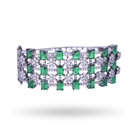 Aurora Swirl | Emerald | Luxury CZ Crystal Bracelet