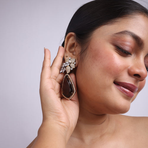 Aurora Amulets | Topaz | Luxury Doublet Crystal Earring