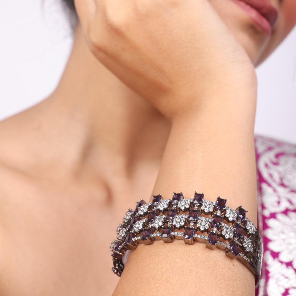 Aurora Swirl | Luxury CZ Crystal Bracelet