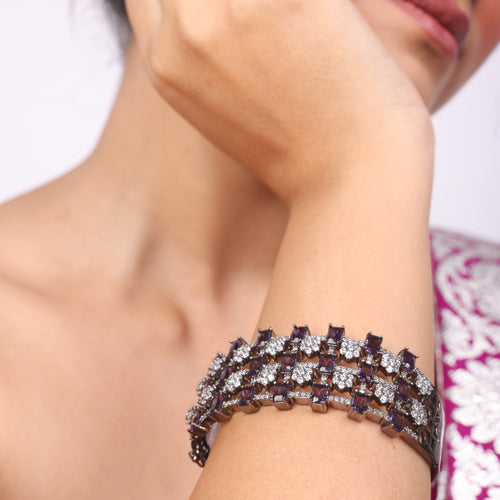 Aurora Swirl | Luxury CZ Crystal Bracelet