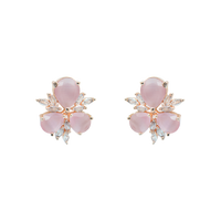 Baby Glow | Baby Pink | Luxury CZ Crystal Earring